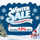 PURPLE LEAF Aluminum Market Patio Umbrella Commercial Outdoor Garden Umbrella