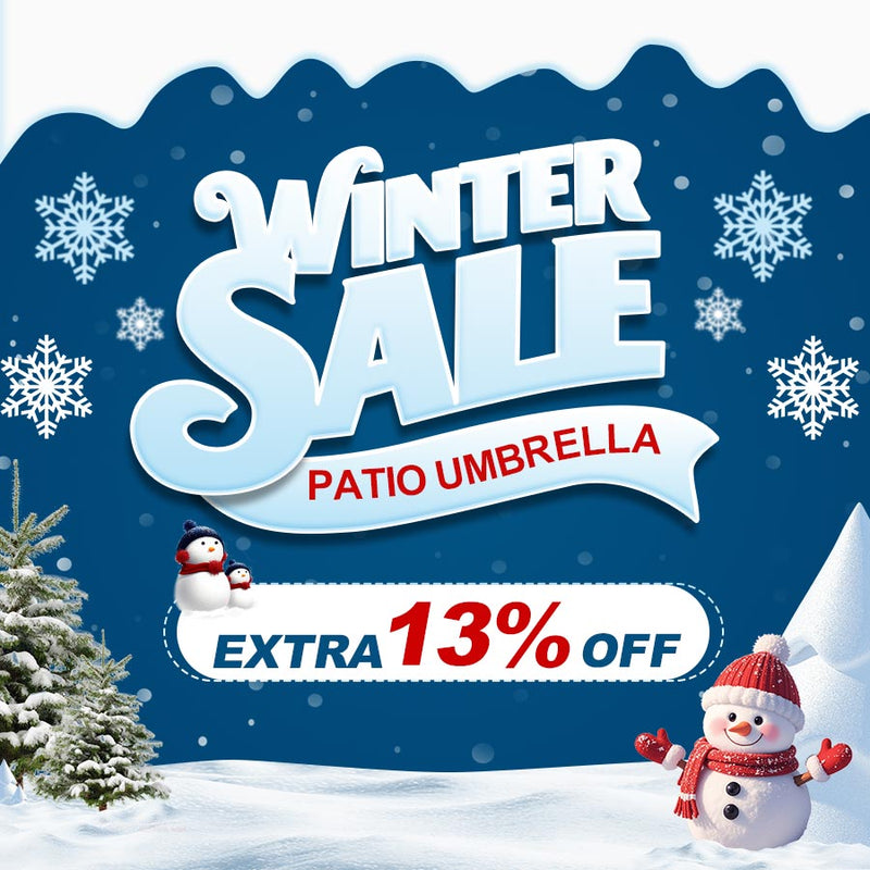 PURPLE LEAF Affordable Outdoor Umbrella Round Cantilever Umbrella for Garden