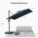 PURPLE LEAF Eco-friendly Affordable Patio Umbrella UV Resistant Sustainable Yard Umbrellas