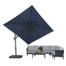 PURPLE LEAF UV Resistant Left-right Tilting Patio Umbrella Swivel Outdoor Umbrella