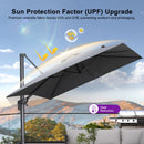 PURPLE LEAF Eco-friendly Affordable Patio Umbrella UV Resistant Sustainable Yard Umbrellas