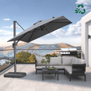 PURPLE LEAF Eco-friendly Affordable Patio Umbrella UV Resistant Sustainable Yard Umbrellas