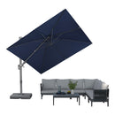 PURPLE LEAF UV Resistant Left-right Tilting Patio Umbrella Swivel Outdoor Umbrella