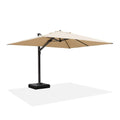 PURPLE LEAF Outdoor Sun Heavy Duty Cantilever Umbrella for Patio, Porch, Beach