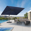 PURPLE LEAF UV Resistant Left-right Tilting Patio Umbrella Swivel Outdoor Umbrella