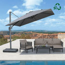 PURPLE LEAF Eco-friendly Affordable Patio Umbrella UV Resistant Sustainable Yard Umbrellas
