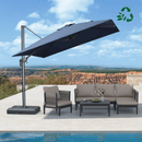 PURPLE LEAF Eco-friendly Affordable Patio Umbrella UV Resistant Sustainable Yard Umbrellas