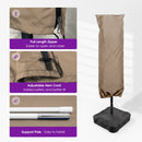 PURPLE LEAF Double-Sided Market Umbrella Covers Rectangular Patio Table Umbrella Cover with Zipper
