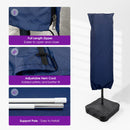 PURPLE LEAF Double-Sided Market Umbrella Covers Rectangular Patio Table Umbrella Cover with Zipper