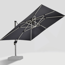 PURPLE LEAF Large Solar Yard Umbrellas Double Top Square Patio Umbrella with Lights