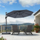 PURPLE_LEAF_Durable_Patio_Outdoor_Umbrella_Aluminum_Round_Cantilever_Sun_Yard_Umbrellas_Light_Grey_10_Round