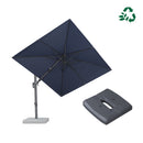 PURPLE LEAF UV Resistant Patio Umbrella with Base, Left-Right Tilt & 360° Swivel