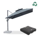 PURPLE LEAF UV50+ Fade Resistant Cantilever Umbrella, Patio Umbrellas with Base