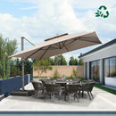 PURPLE LEAF Eco-friendly Fade Resistant Patio Umbrella High Quality Cantilever Umbrella