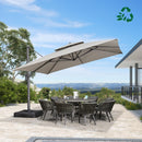 PURPLE LEAF Eco-friendly Fade Resistant Patio Umbrella High Quality Cantilever Umbrella