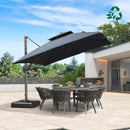 PURPLE LEAF Eco-friendly Fade Resistant Patio Umbrella High Quality Cantilever Umbrella