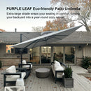 PURPLE LEAF Eco-friendly Affordable Patio Umbrella UV Resistant Sustainable Yard Umbrellas