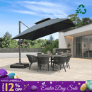 PURPLE LEAF Eco-friendly Fade Resistant Patio Umbrella High Quality Cantilever Umbrella