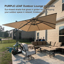 PURPLE LEAF Eco-friendly Affordable Patio Umbrella UV Resistant Sustainable Yard Umbrellas