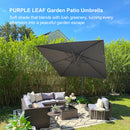 PURPLE LEAF Eco-friendly Affordable Patio Umbrella UV Resistant Sustainable Yard Umbrellas