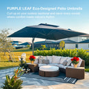 PURPLE LEAF Eco-friendly Fade Resistant Patio Umbrella High Quality Cantilever Umbrella