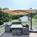 PURPLE LEAF Eco-friendly Affordable Patio Umbrella UV Resistant Sustainable Yard Umbrellas