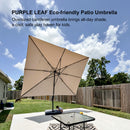 PURPLE LEAF Eco-friendly Affordable Patio Umbrella UV Resistant Sustainable Yard Umbrellas