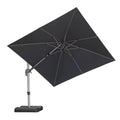PURPLE LEAF Deluxe Left-Right Tilting Patio Umbrella Outdoor Swivel Cantilever Umbrellas