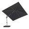 PURPLE LEAF Deluxe Left-Right Tilting Patio Umbrella Outdoor Swivel Cantilever Umbrellas