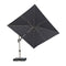 PURPLE LEAF Deluxe Left-Right Tilting Patio Umbrella Outdoor Swivel Cantilever Umbrellas