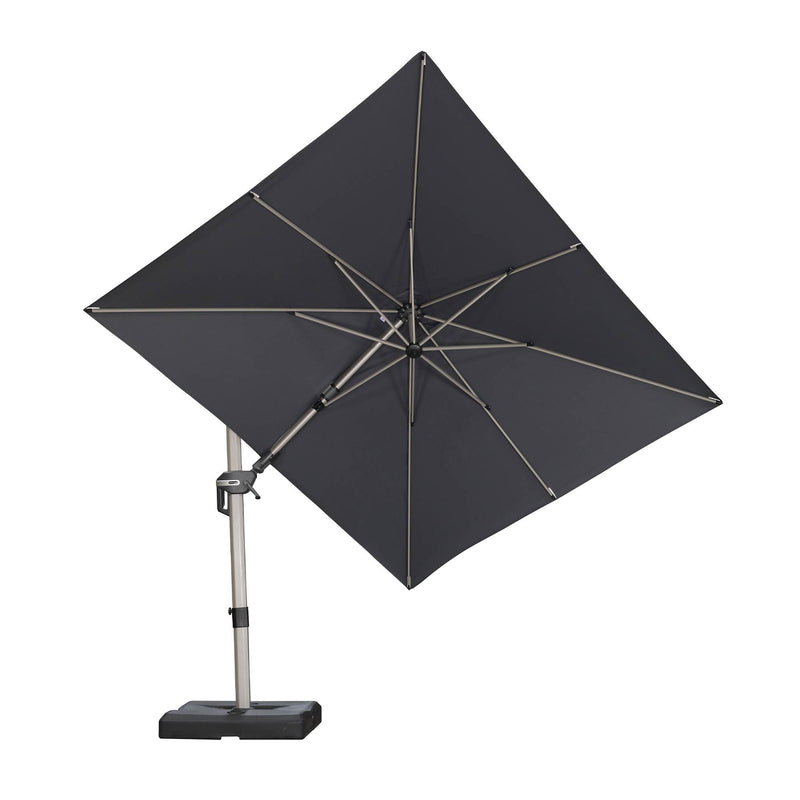 PURPLE LEAF Deluxe Left-Right Tilting Patio Umbrella Outdoor Swivel Cantilever Umbrellas