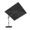 PURPLE LEAF Deluxe Left-Right Tilting Patio Umbrella Outdoor Swivel Cantilever Umbrellas
