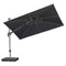 PURPLE LEAF Deluxe Left-Right Tilting Patio Umbrella Outdoor Swivel Cantilever Umbrellas