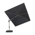 PURPLE LEAF Deluxe Left-Right Tilting Patio Umbrella Outdoor Swivel Cantilever Umbrellas