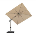 PURPLE LEAF Deluxe Left-Right Tilting Patio Umbrella Outdoor Swivel Cantilever Umbrellas