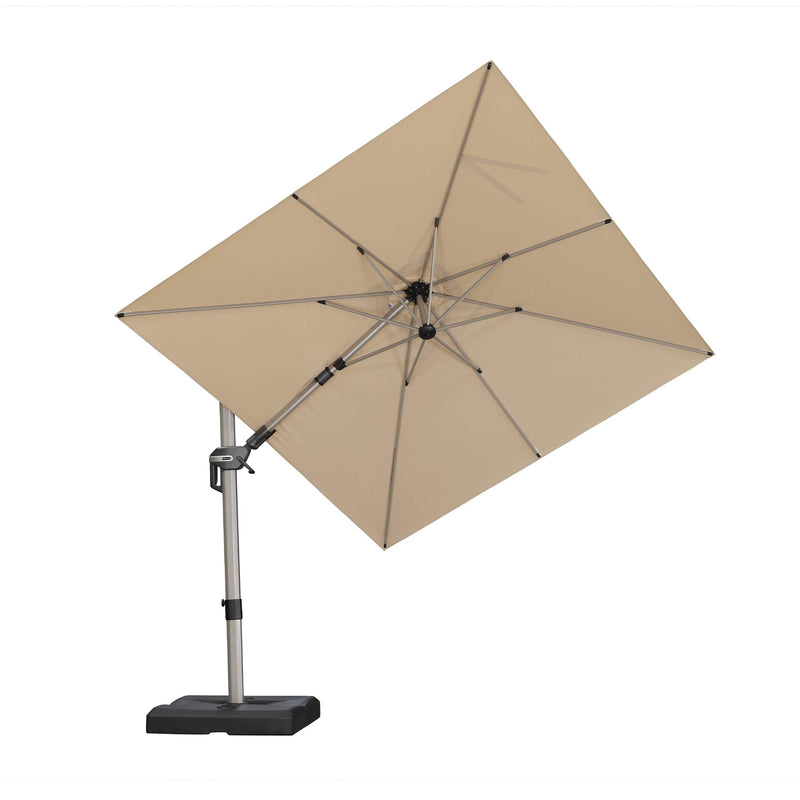 PURPLE LEAF Deluxe Left-Right Tilting Patio Umbrella Outdoor Swivel Cantilever Umbrellas
