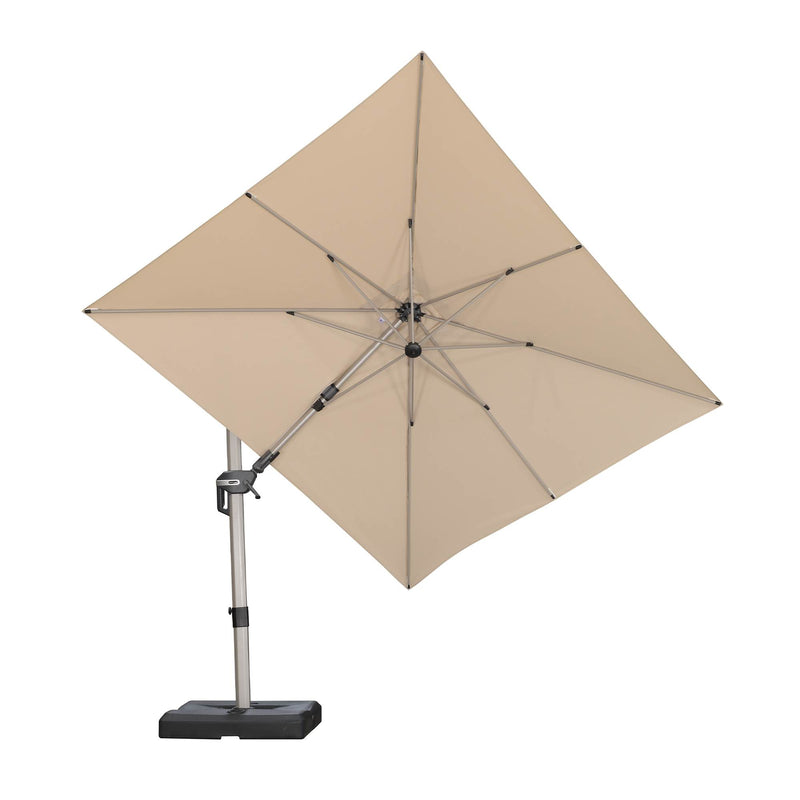 PURPLE LEAF Deluxe Left-Right Tilting Patio Umbrella Outdoor Swivel Cantilever Umbrellas