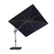 PURPLE LEAF Deluxe Left-Right Tilting Patio Umbrella Outdoor Swivel Cantilever Umbrellas