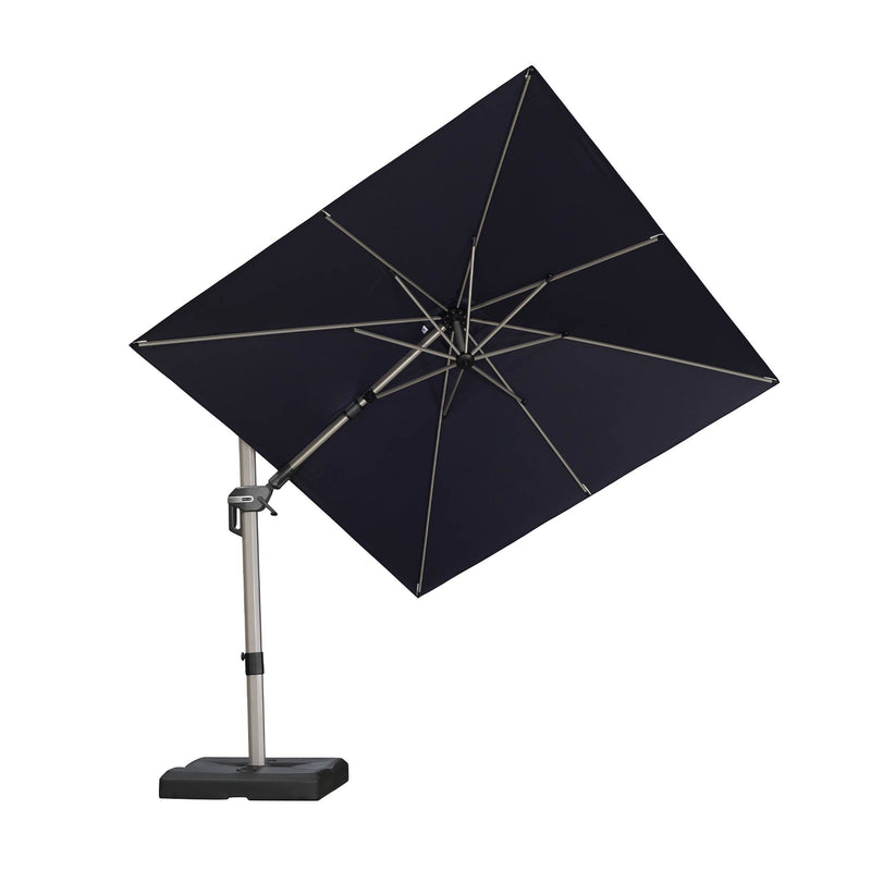PURPLE LEAF Deluxe Left-Right Tilting Patio Umbrella Outdoor Swivel Cantilever Umbrellas