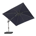 PURPLE LEAF Deluxe Left-Right Tilting Patio Umbrella Outdoor Swivel Cantilever Umbrellas