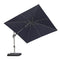 PURPLE LEAF Deluxe Left-Right Tilting Patio Umbrella Outdoor Swivel Cantilever Umbrellas