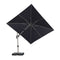 PURPLE LEAF Deluxe Left-Right Tilting Patio Umbrella Outdoor Swivel Cantilever Umbrellas