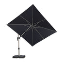 PURPLE LEAF Deluxe Left-Right Tilting Patio Umbrella Outdoor Swivel Cantilever Umbrellas