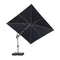 PURPLE LEAF Deluxe Left-Right Tilting Patio Umbrella Outdoor Swivel Cantilever Umbrellas