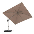 PURPLE LEAF Deluxe Left-Right Tilting Patio Umbrella Outdoor Swivel Cantilever Umbrellas