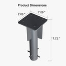 PURPLE LEAF Luxury Market Patio Umbrella In-Ground Base ZY03-BSAT-YM