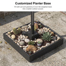 PURPLE LEAF Luxury Outdoor Market Patio Umbrella Base with Wheels ZY03-BSAT-WK-400