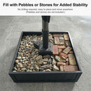PURPLE LEAF Luxury Outdoor Market Patio Umbrella Base with Wheels ZY03-BSAT-WK-400