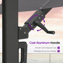 PURPLE LEAF Offset Cantilever Patio Umbrella with Charcoal Metal Frame, Vented Canopy for Yard Garden