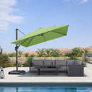 PURPLE_LEAF_Patio_Outdoor_Large_Umbrella_Square_and_Rectangular_Cantilever_Yard_Sun_Umbrellas_green_10_X_10